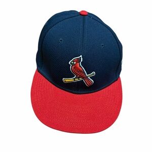 MLB Navy Blue Red St Louis Cardinals Twins Enterprise Adjustable Hat Cap MLB